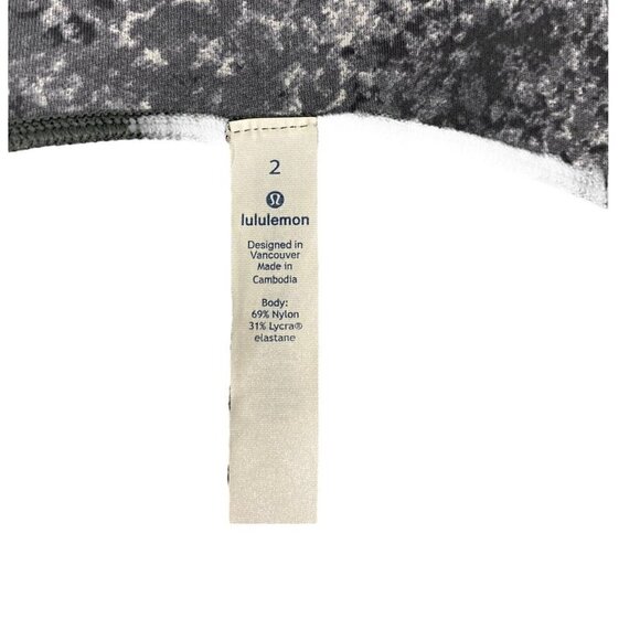 LULULEMON Stop Drop and Squat Leggings Area Ice Grey Size 2 - Picture 12 of 12